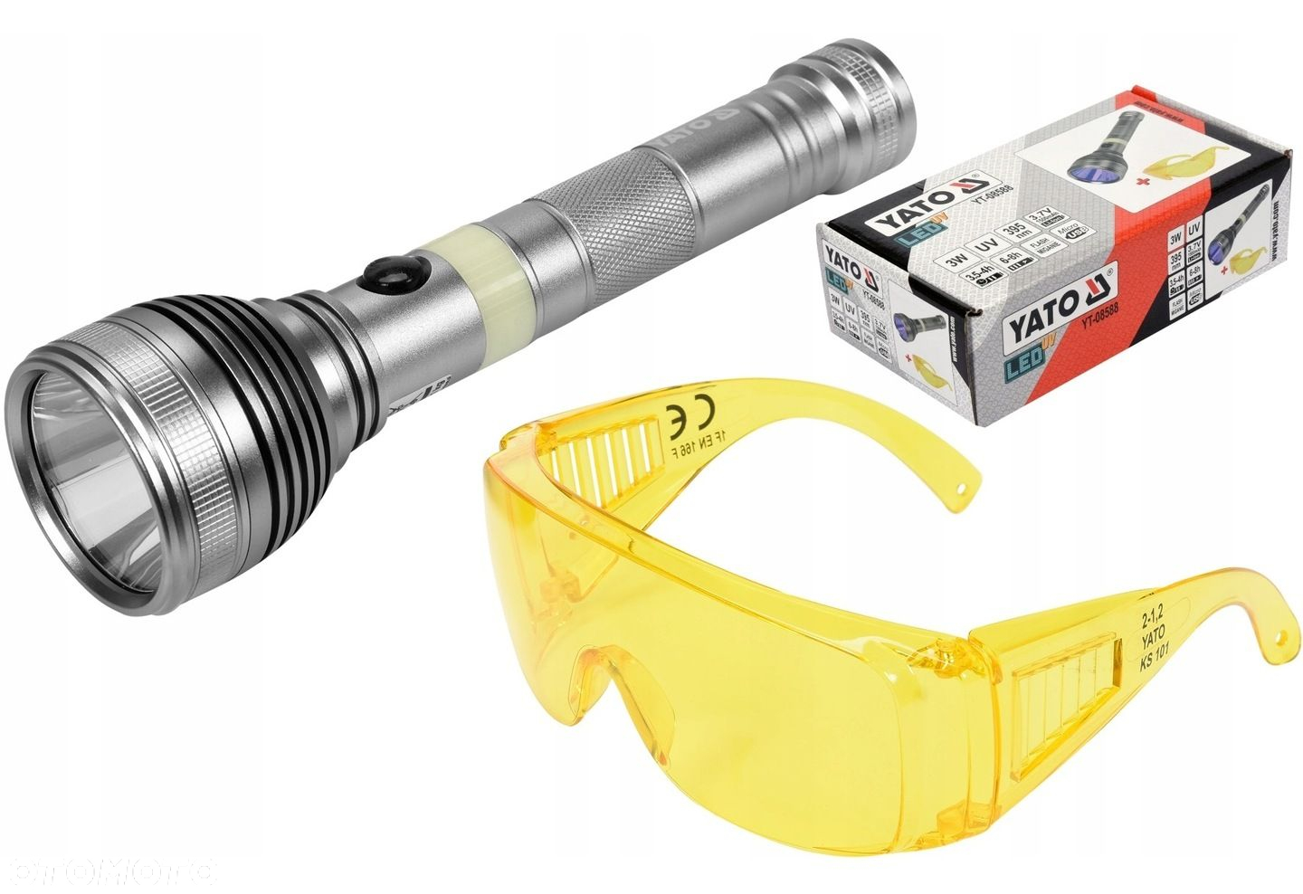 ZESTAW PROFESJONALNY LATARKA UV LED  OKULARY TESTER KLIMATYZACJI YT-08588 - 8
