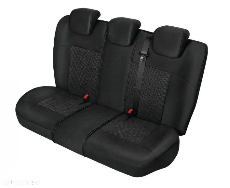 Set huse scaun model Poseidon Negru marime L-XL, Spate set huse auto Kegel - 2