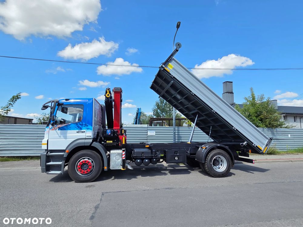 Mercedes-Benz AXOR 1824 // HDS HMF 1420-K3 3 WYSUWY + PILOT // NOWY KIPER // ŻURAW DŹWIG CRANE KRAN - 9