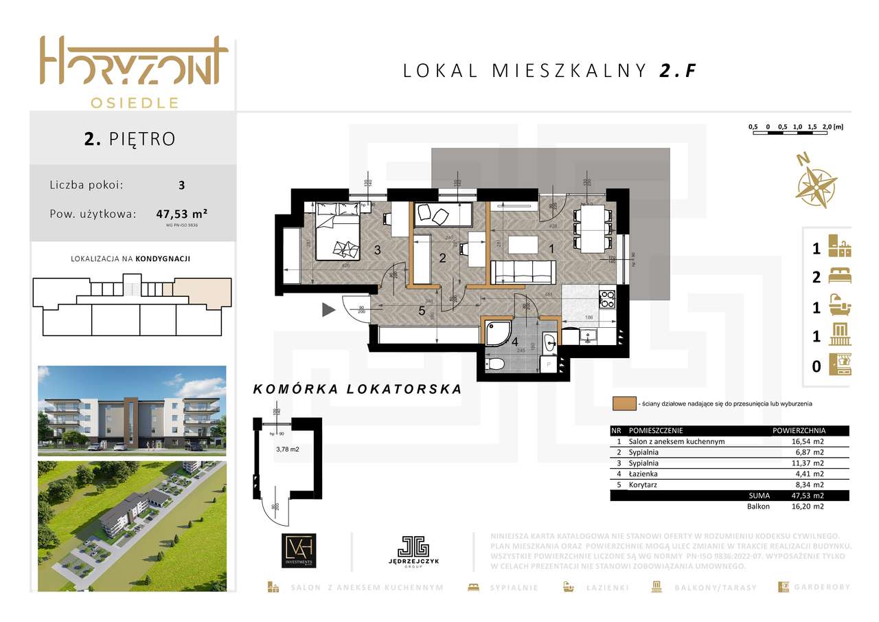 Mieszkanie na sprzedaż, 3 pokoje, 48 m², Radomsko