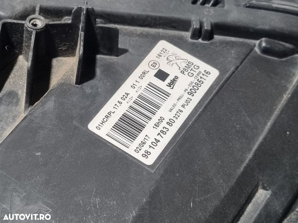 Far Stanga Peugeot 3008 II 2016 - 2020 SUV 4 Usi (1316) Fara xenon .P900851163276 - 3