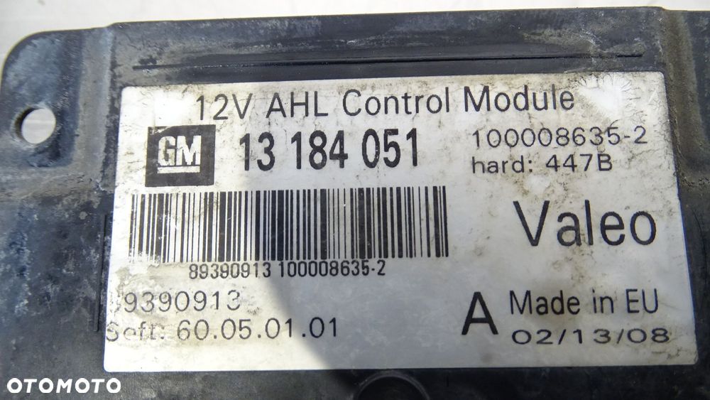 MODUŁ SKRĘTU XENON OPEL VECTRA C LIFT 1.9CDTI 13184051 - 2