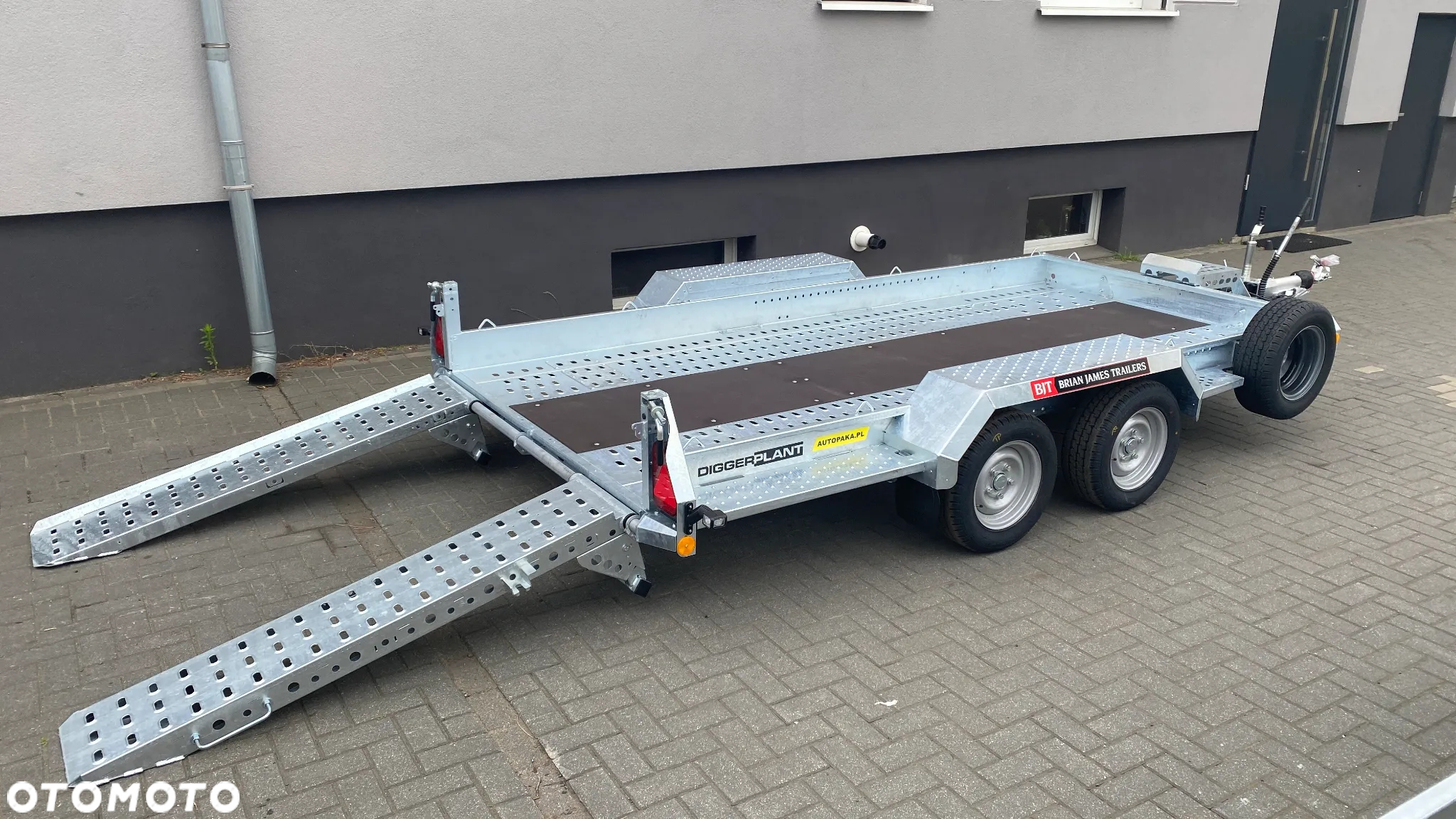 Brian James Trailers Digger Plant 2, 370X170 CM, DMC 3500 KG, z najazdami stalowymi 162 CM - 6