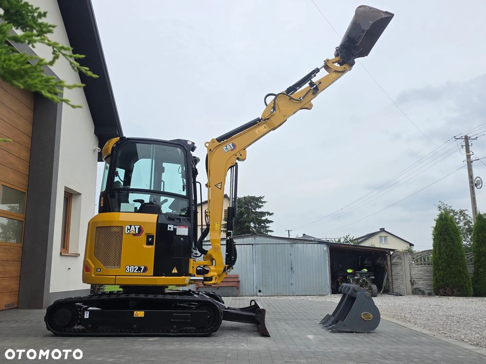 Caterpillar CAT 302.7 CR mini koparka szybkozłącze 3 łyżki piękna serwisowana 1 wł JCB sprowadzona w oryginale - 28
