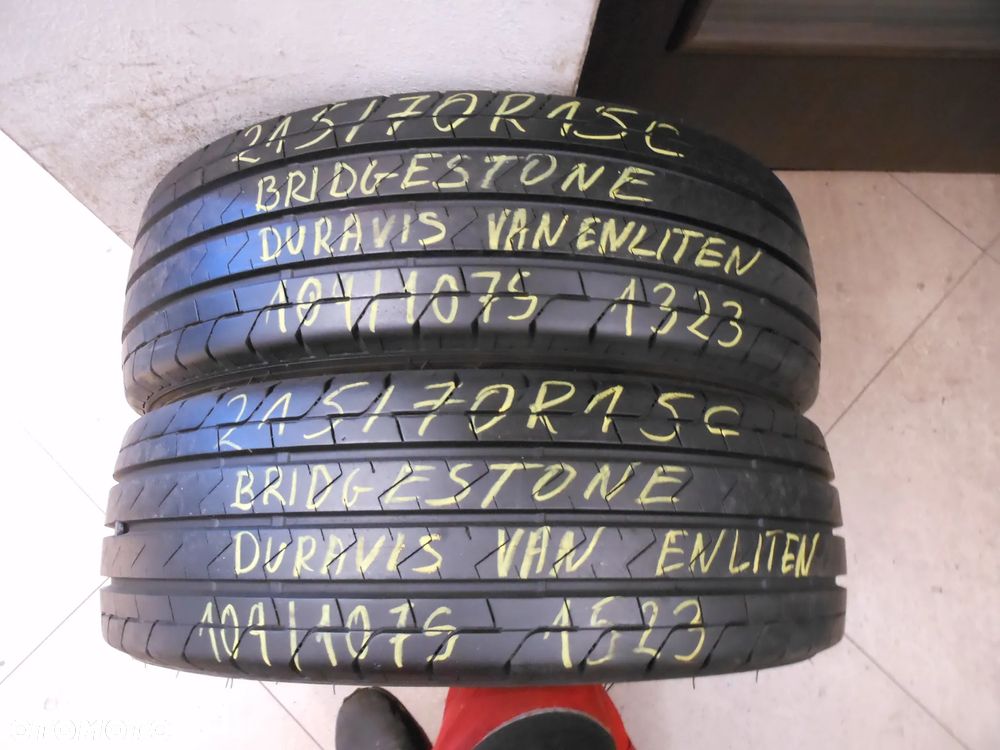 Opony 215/70r15c bridgestone duravis van enliten 9mm lato para - 1