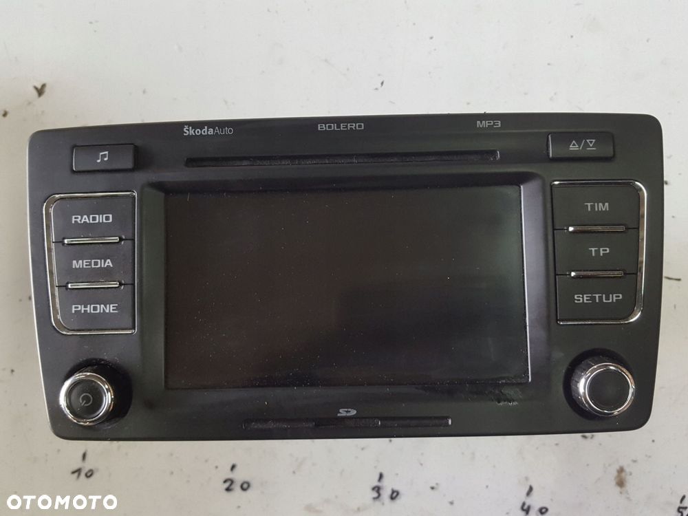 SKODA OCTAVIA 2 II LIFT 08r- RADIO CD MP3 BOLERO 1Z0035156G - 1