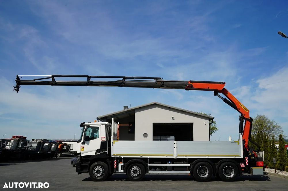 Renault C 430 / 8x4 / 7 M LIVRARE + PALFINGER 33002 HDS - ridicare: 14,5 M / CAPACITATE DE RIDICARE 9800 KG / RADIOCOMANDĂ / ROTATOARE / EURO 6 - 4