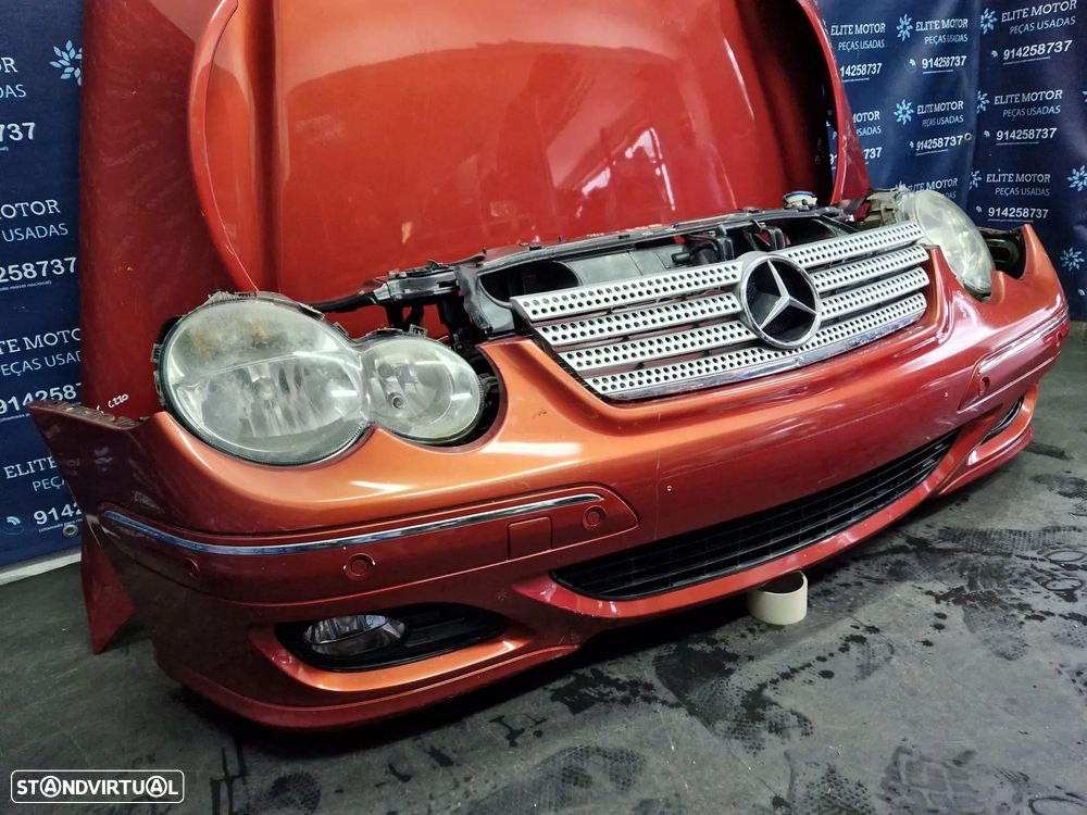 Frente completa usada MERCEDES CLASS C W203 SPORT COUPE 220 CDI capot parachoques oticas guarda lamas radiador - 5