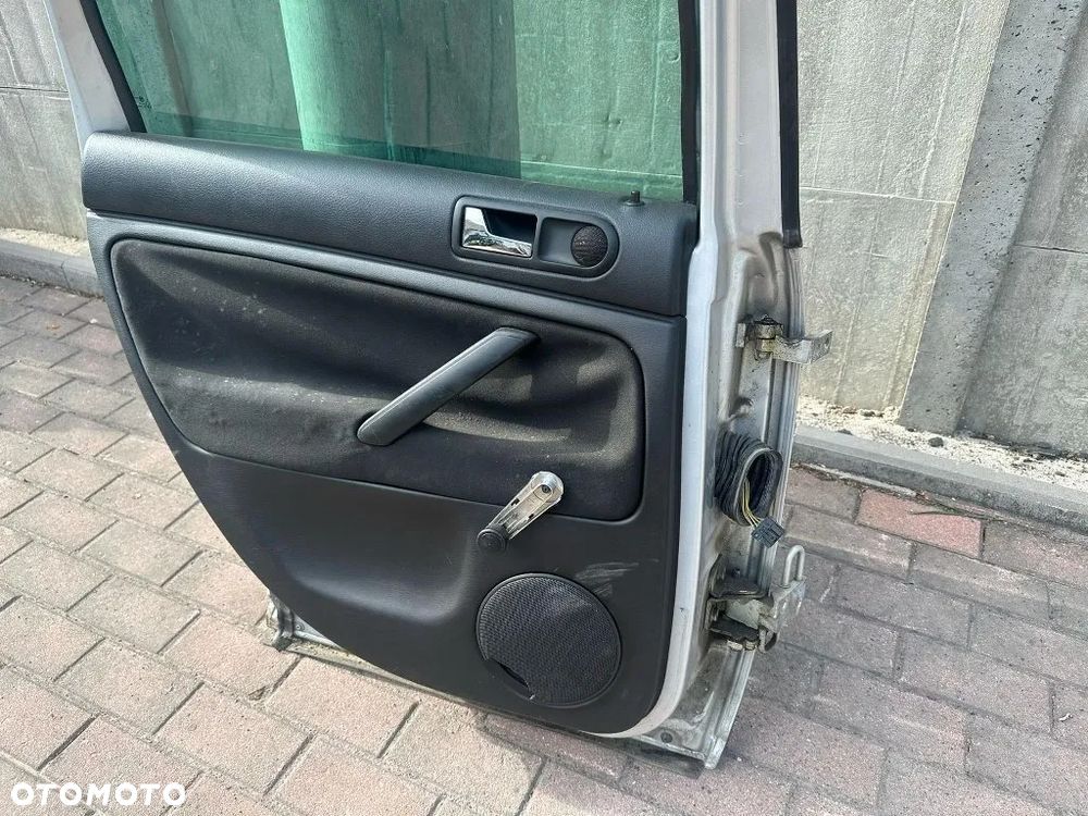 drzwi tylne lewe tył kompletne vw passat b5 lift kombi 2001-2005 srebrny met. - 5