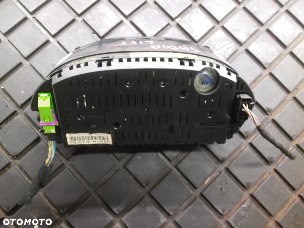 SKODA FABIA I LIFT 1.2 LICZNIK ZEGARY 6Y0920881M + WTYCZKI INSTALACJA - 2