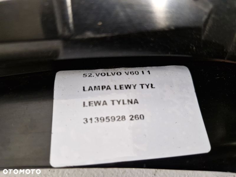 VOLVO V60 1 I LAMPA LEWY TYŁ LEWA TYLNA 31395928 - 9