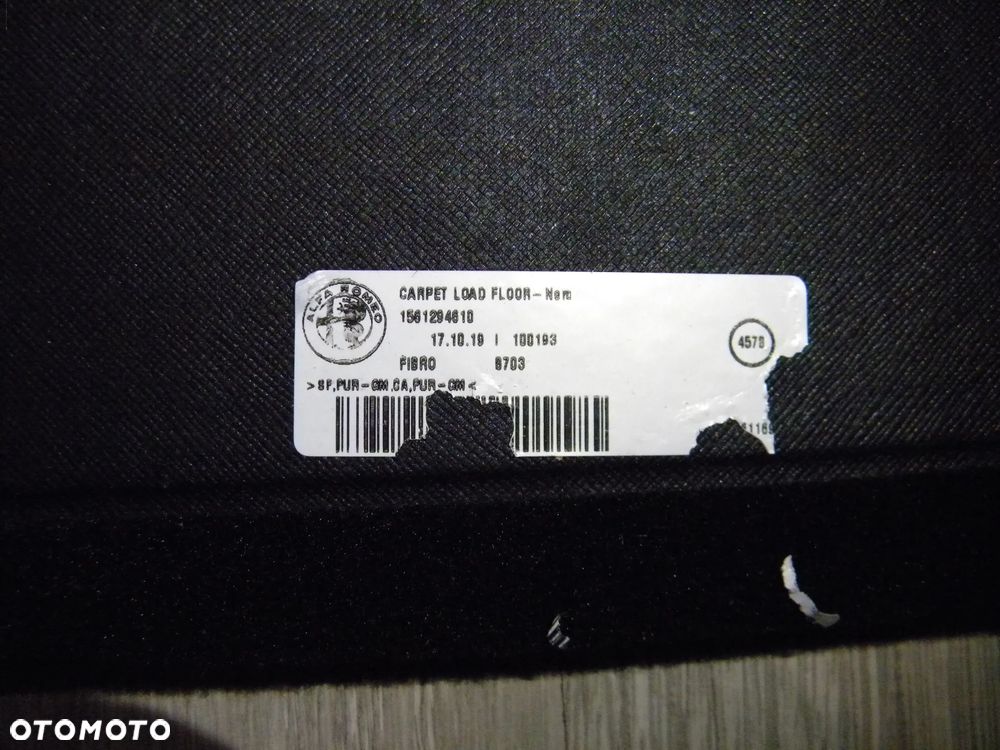 ORYGINALNA PÓŁKA PODŁOGA BAGAŻNIKA ALFA ROMEO STELVIO 16-25r FV CZARNA 1561294610 - 5