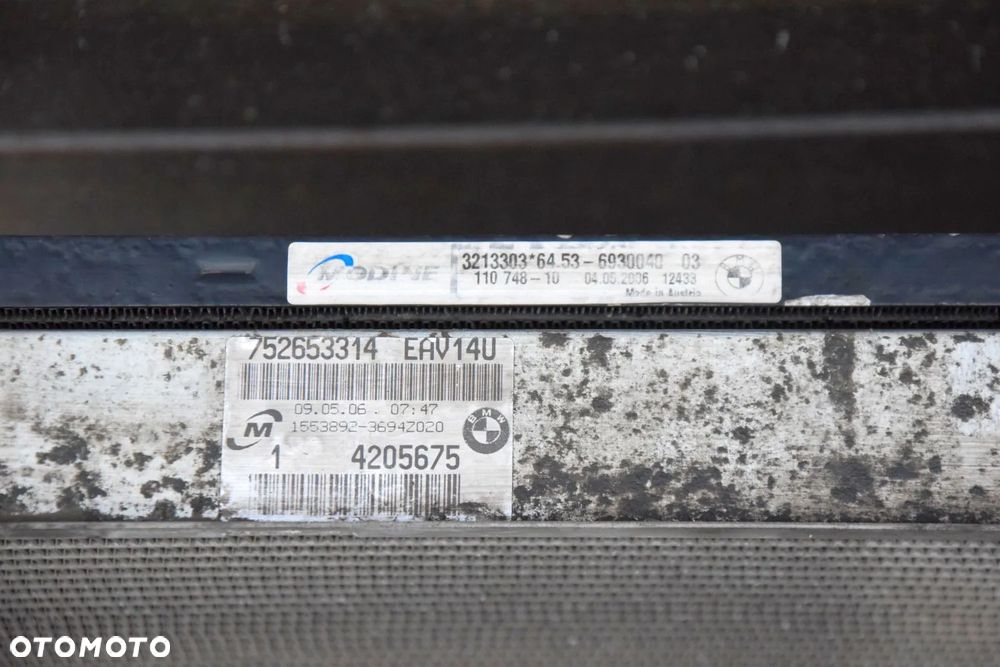 BMW E90 E91 Komplet chłodnic Benzyna 752653314 - 3