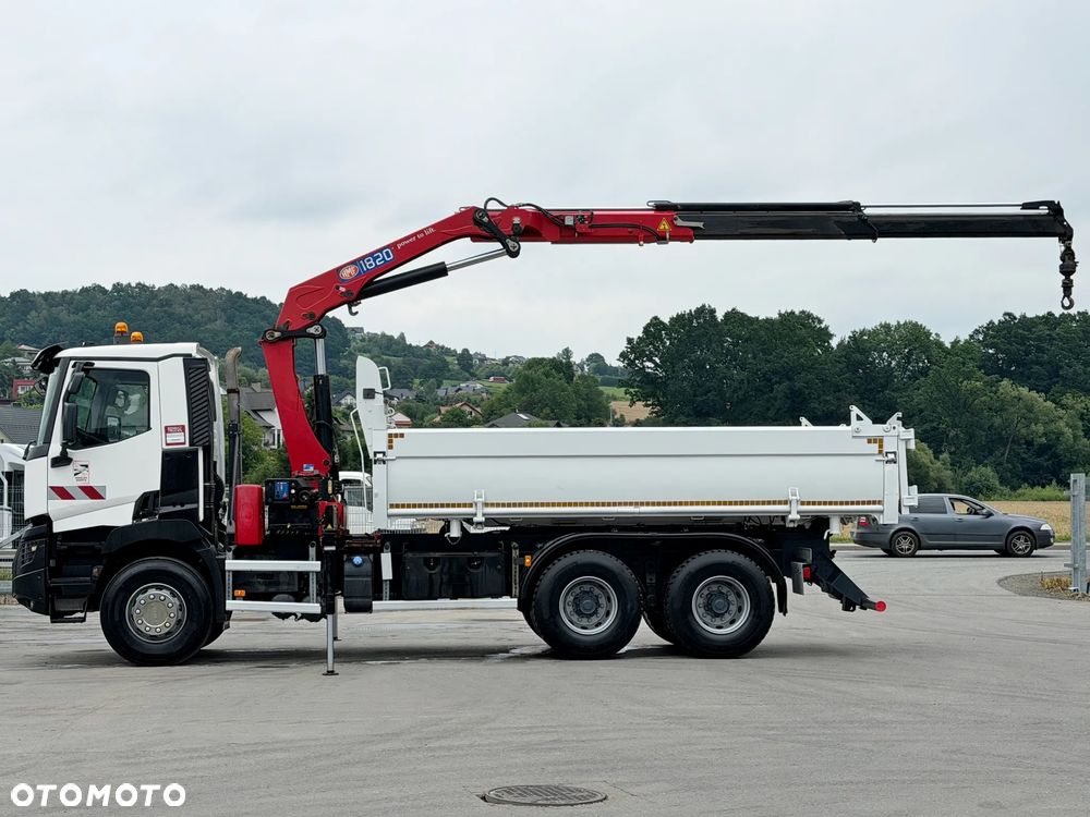 Renault C 380 * WYWROTKA 5,20 m + HMF 1820 - K2  + PILOT + BORDMATIC * 6x4 - 8