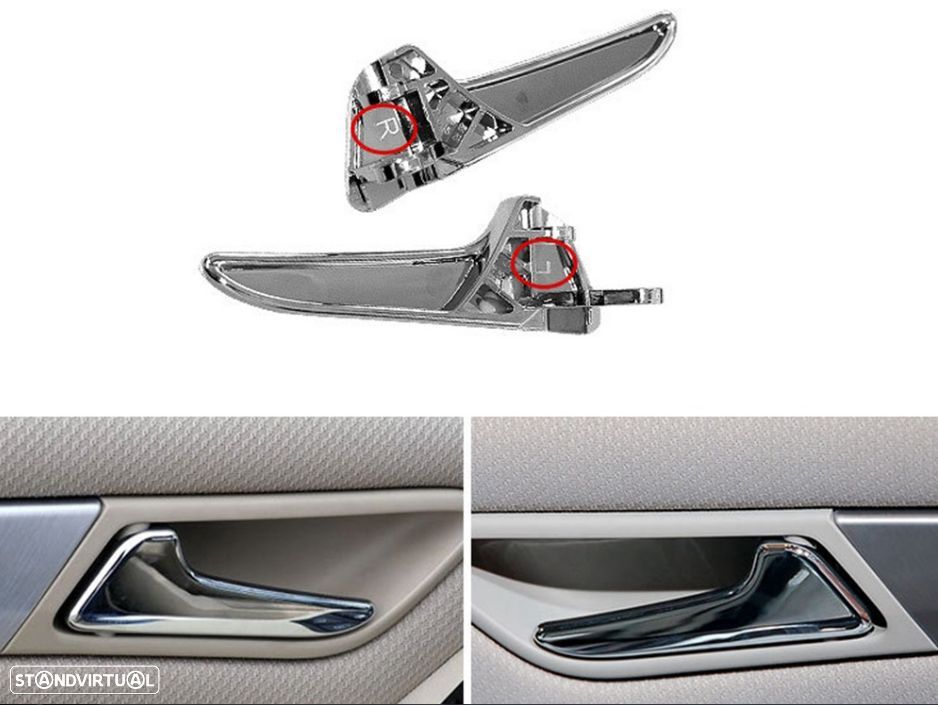 Puxadores pega punho porta Mercedes benz classe A B w169 w245  NOVO - 1