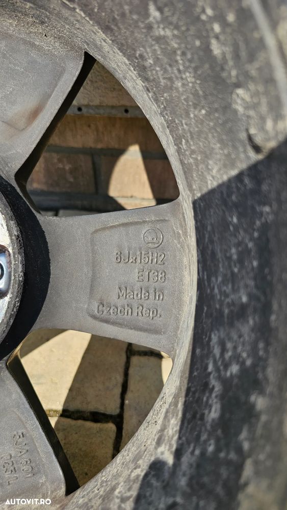 Set Roti Echipate Complet Skoda Rapid R15 - 4