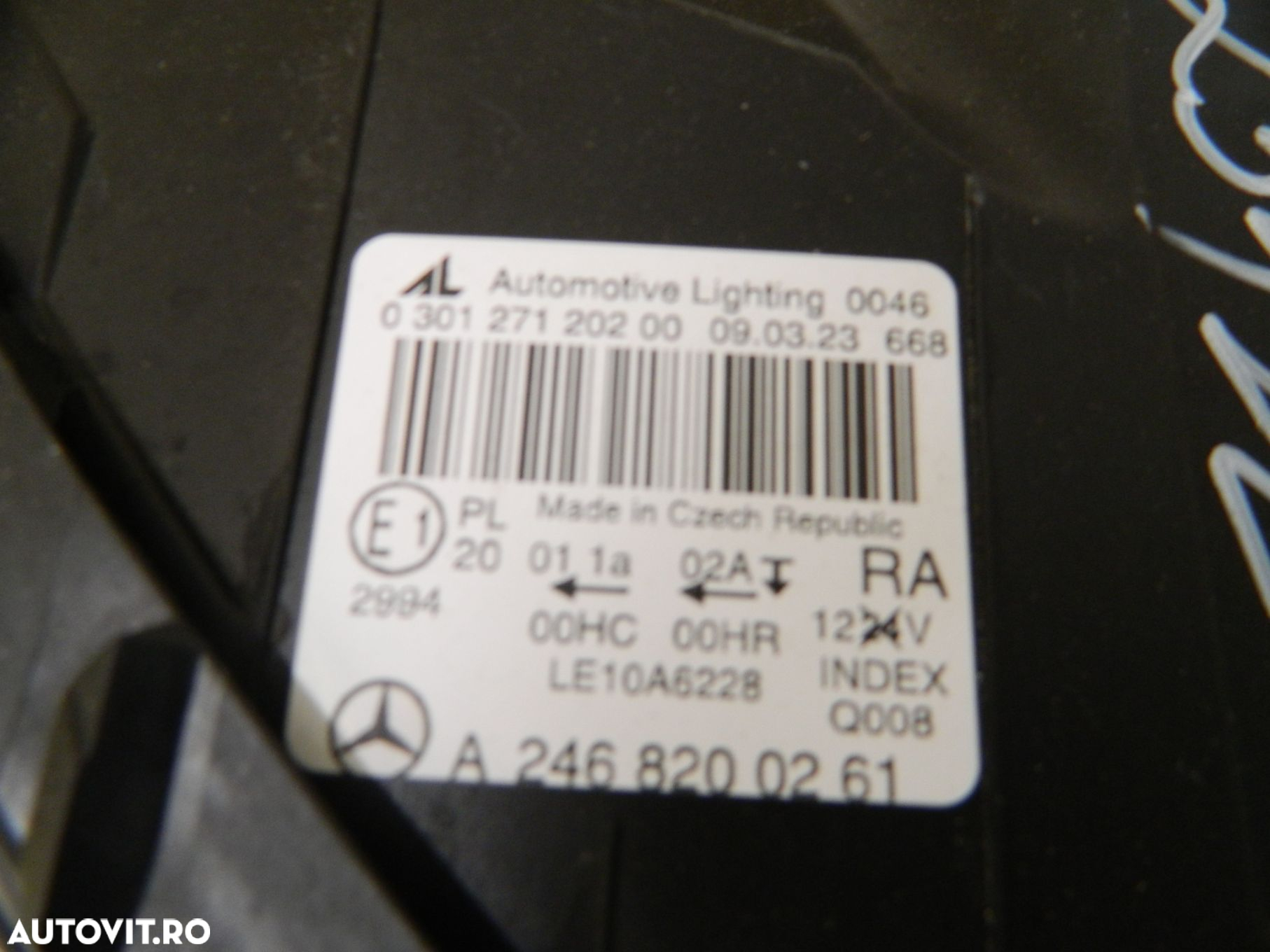 Far dreapta Halogen Mercedes B-Class w246, 2011, 2012, 2013, 2014, cod origine A2468200261. - 7