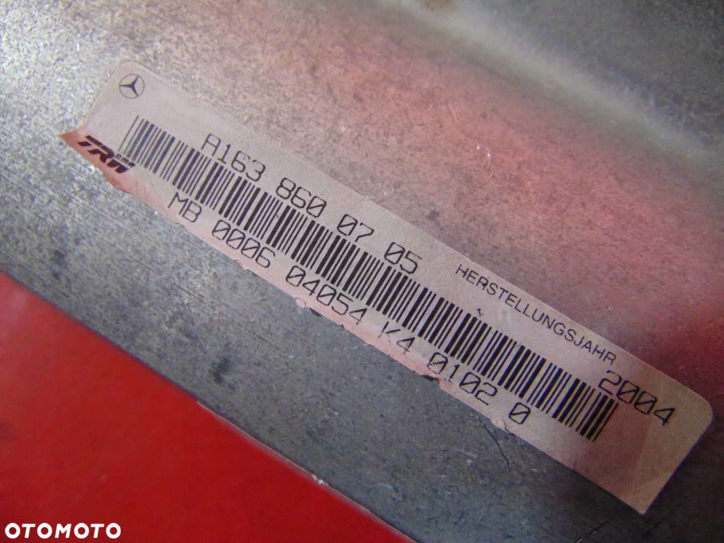 MERCEDES ML W163 LIFT 02- PODUSZKA AIRBAG PASAŻERA A1638600705 - 6