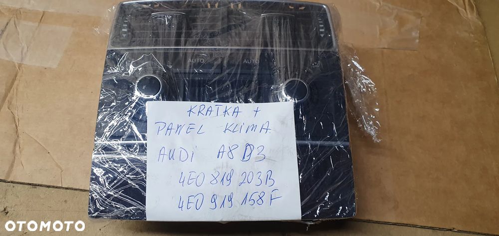Panel nawiewu powietrza klimatyzacji tył kratka Audi A8 D3 4E0919158F 4E0819203B - 11