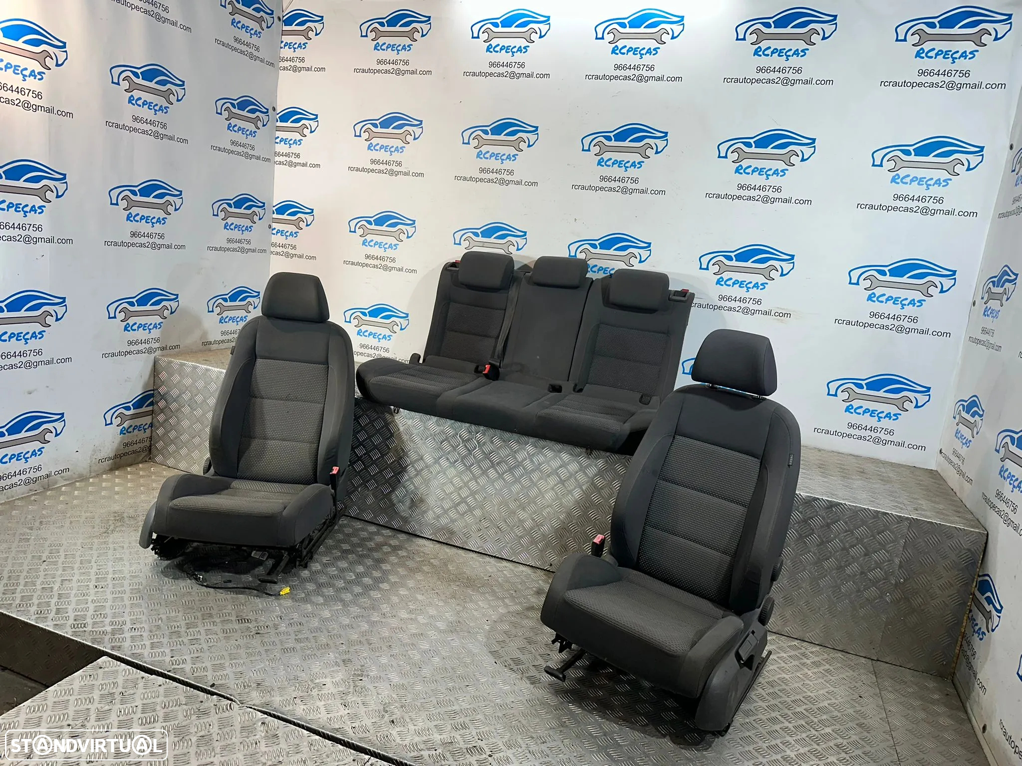 .Conjunto Bancos Tecido Volkswagen VW Golf 5 Mk5 V 5 portas 2004 a 2009 - 3
