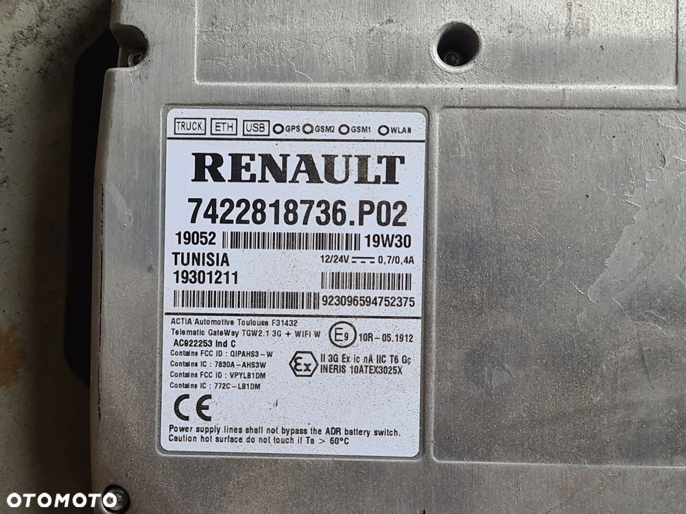 STEROWNIK MODUŁ GPS GSM RENAULT RANGE T C K - 2