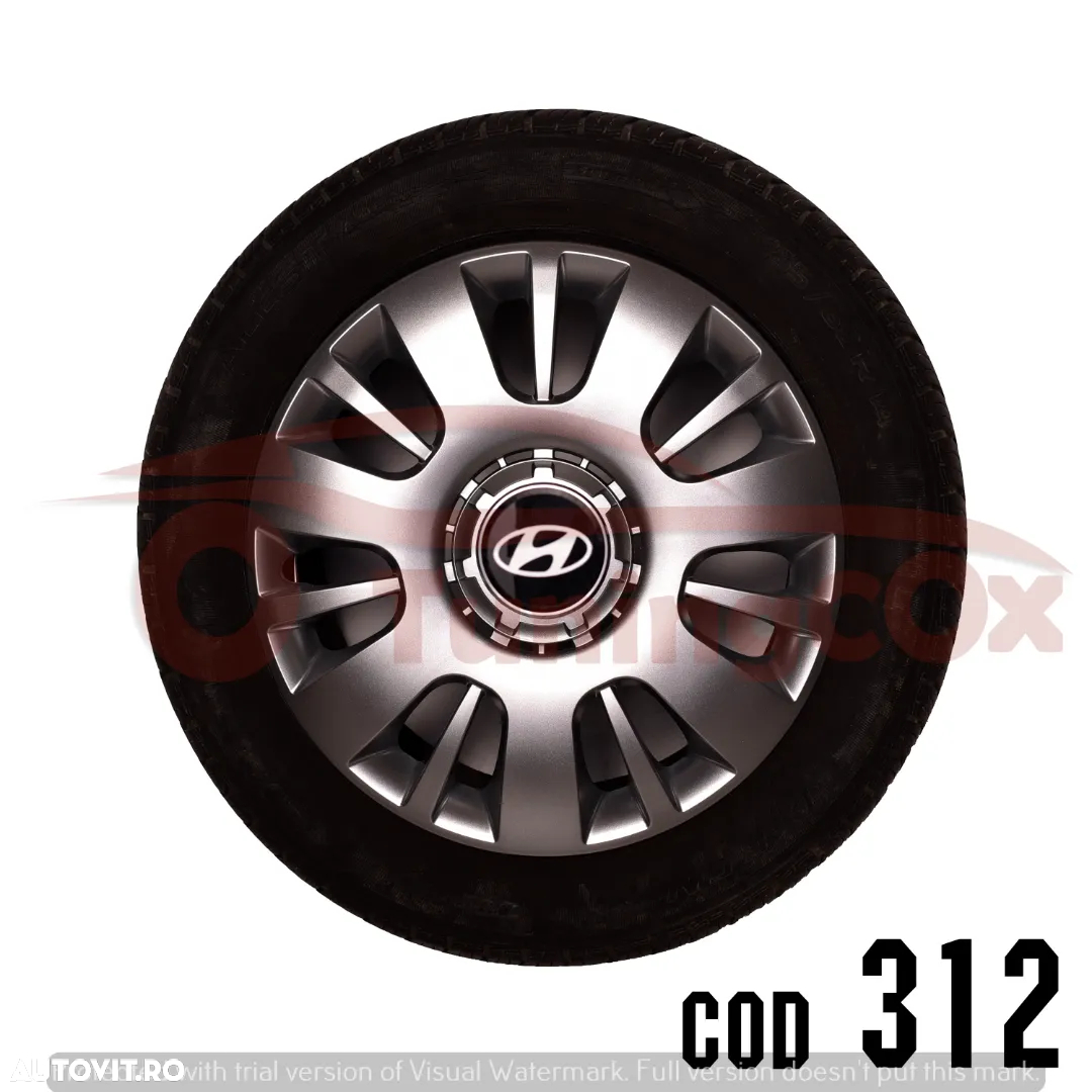 Capace roti R15 HYUNDAI la set de 4 buc,covorase interioare,manson schimbator - 7