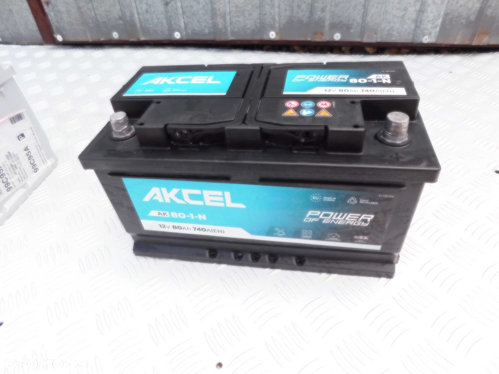 Akumulator samochodowy firmy Akcel 12V 80AH 740A Sprawdzony - 1