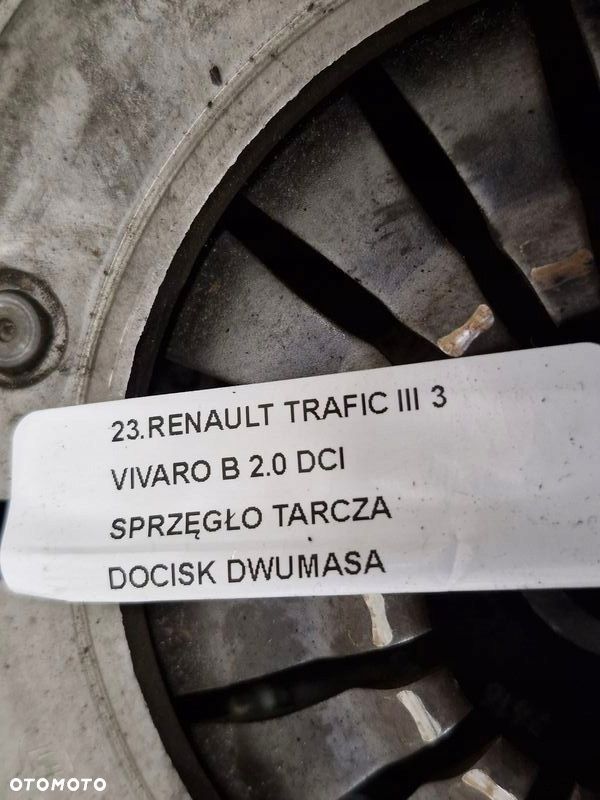 RENAULT TRAFIC III 3 VIVARO B 2.0 DCI SPRZĘGŁO TARCZA DOCISK DWUMASA 123101516R - 6