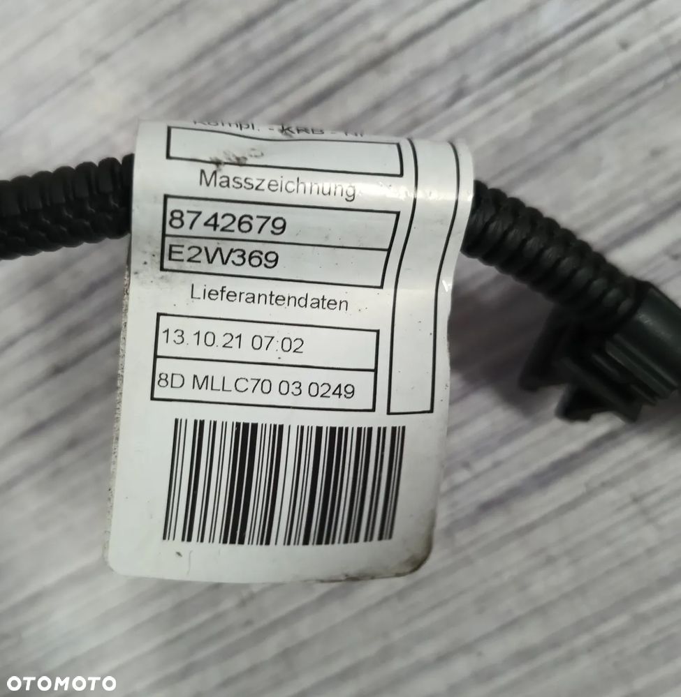 BMW F39 F40 F48 MINI F56 F60 Wiązka przewodów silnika 8742678 - 9