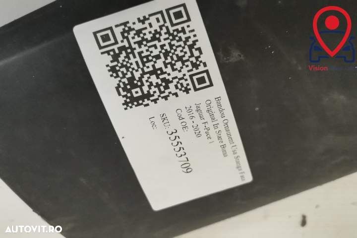 Bandou Ornament Usa Stanga Fata Original In Stare Buna Jaguar  F-Pace - 7