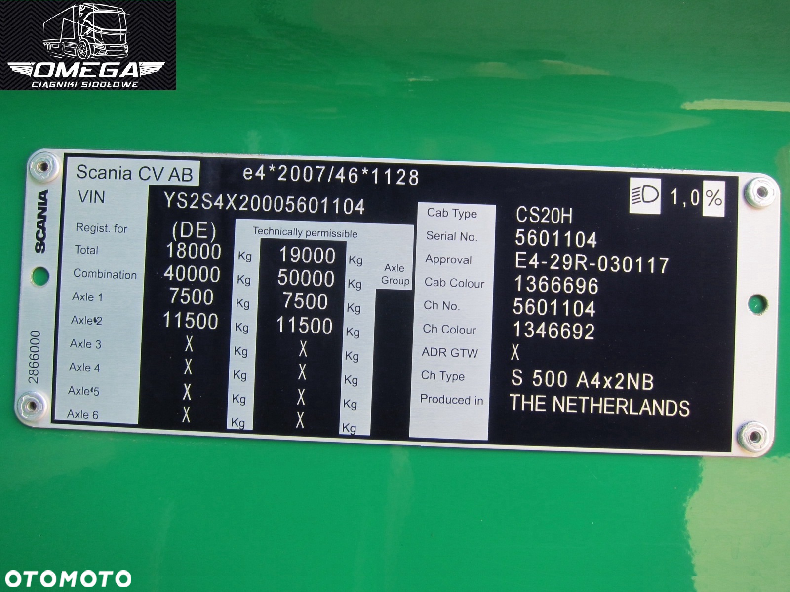 Scania S 500 // poduszki przód // Max Full wersja / Full LED /Spr Z Niemiec - 5