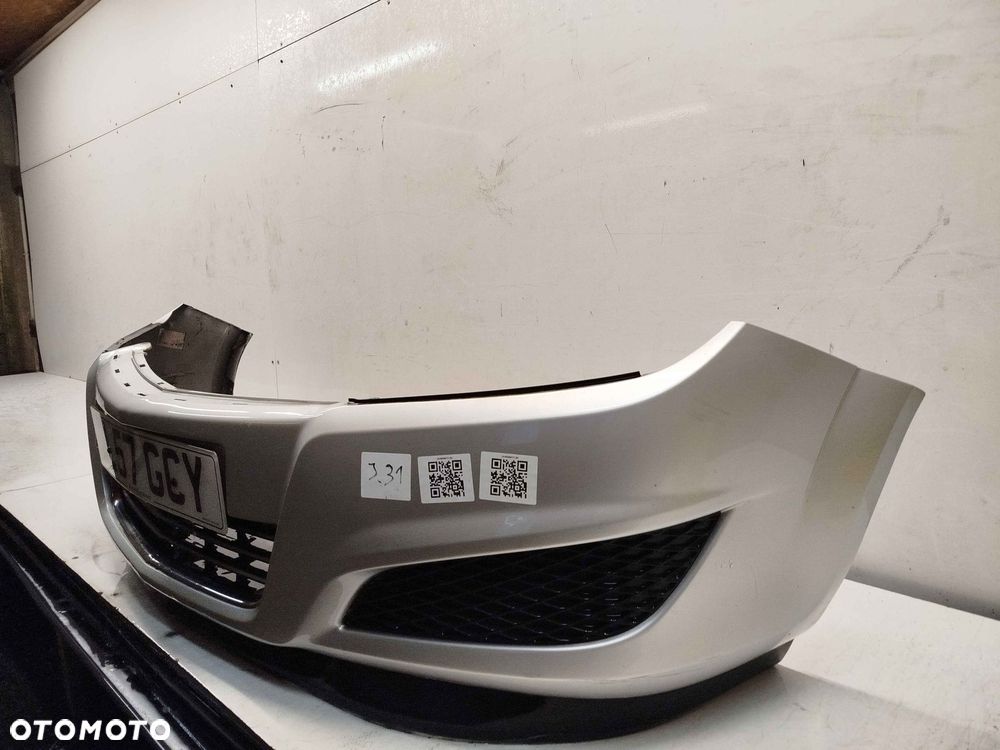 + ZDERZAK PRZÓD PRZEDNI DO OPEL ASTRA H 3 III LIFT FL Z157 SREBRNY - 3