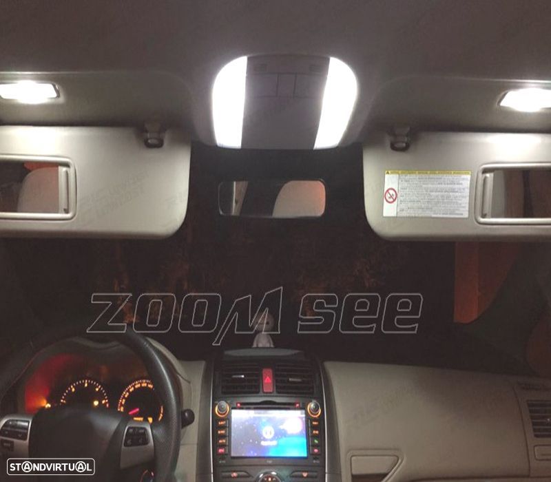 KIT COMPLETO 14 LAMPADAS LED INTERIOR PARA TOYOTA AURIS 07-12 - 3