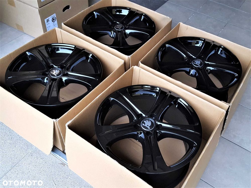 Alufelgi 18 5x112 Skoda Octavia Superb Kodiaq Karoq Enyaq Yeti Czarne ! 861# - 5
