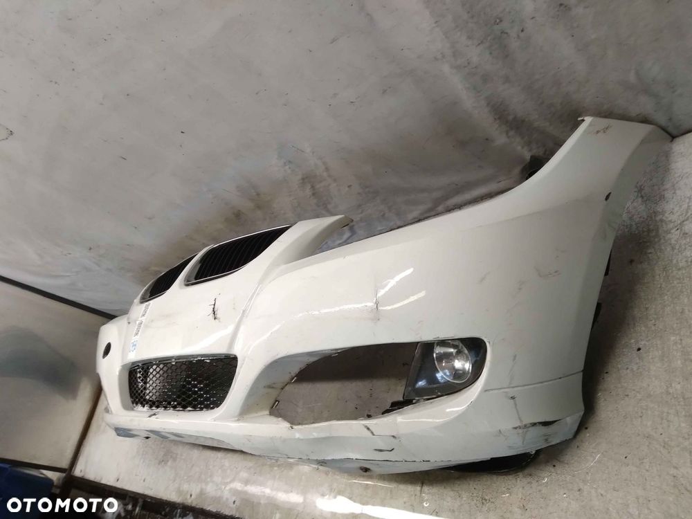 ^ ZDERZAK PRZÓD PRZEDNI BMW E90 E91 LIFT FL ALPINWEISS BIAŁY HALOGENY - 3