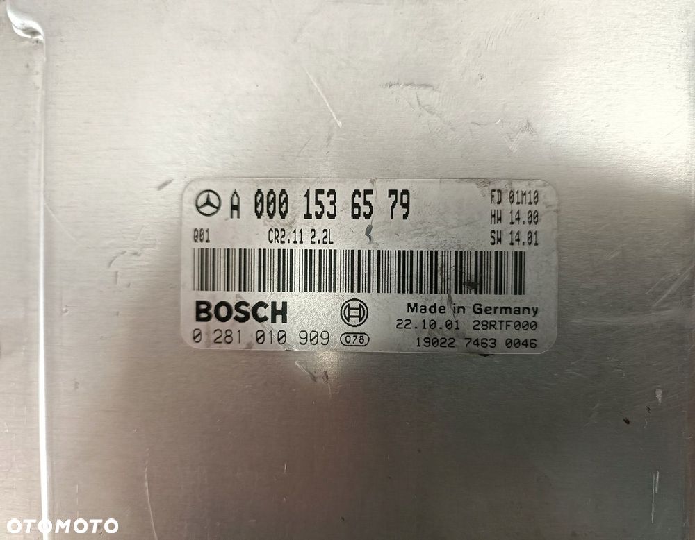 KOMPUTER SILNIKA MERCEDES W203 2.2 CDI A0001536579 - 3