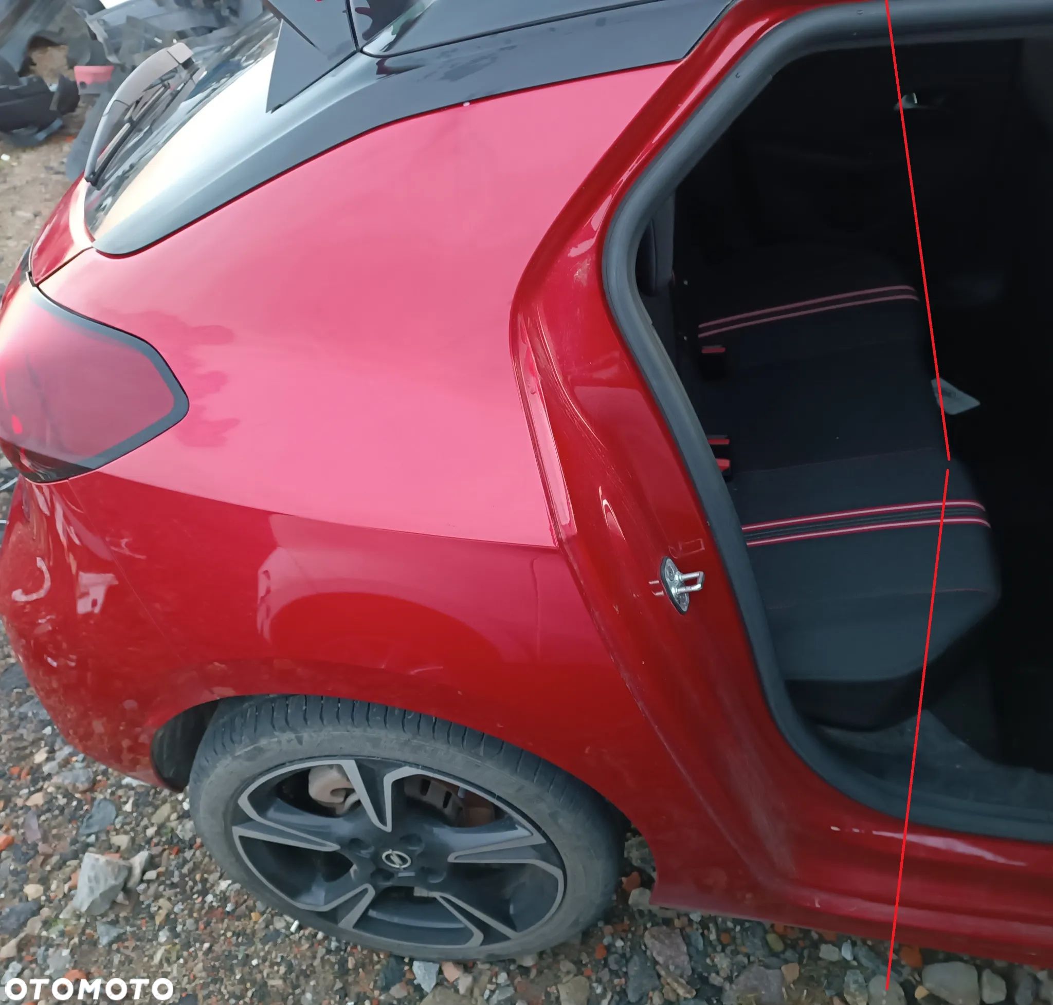 ĆWIARTKA PRAWA BŁOTNIK PAS WANNA OPEL CORSA F - 1