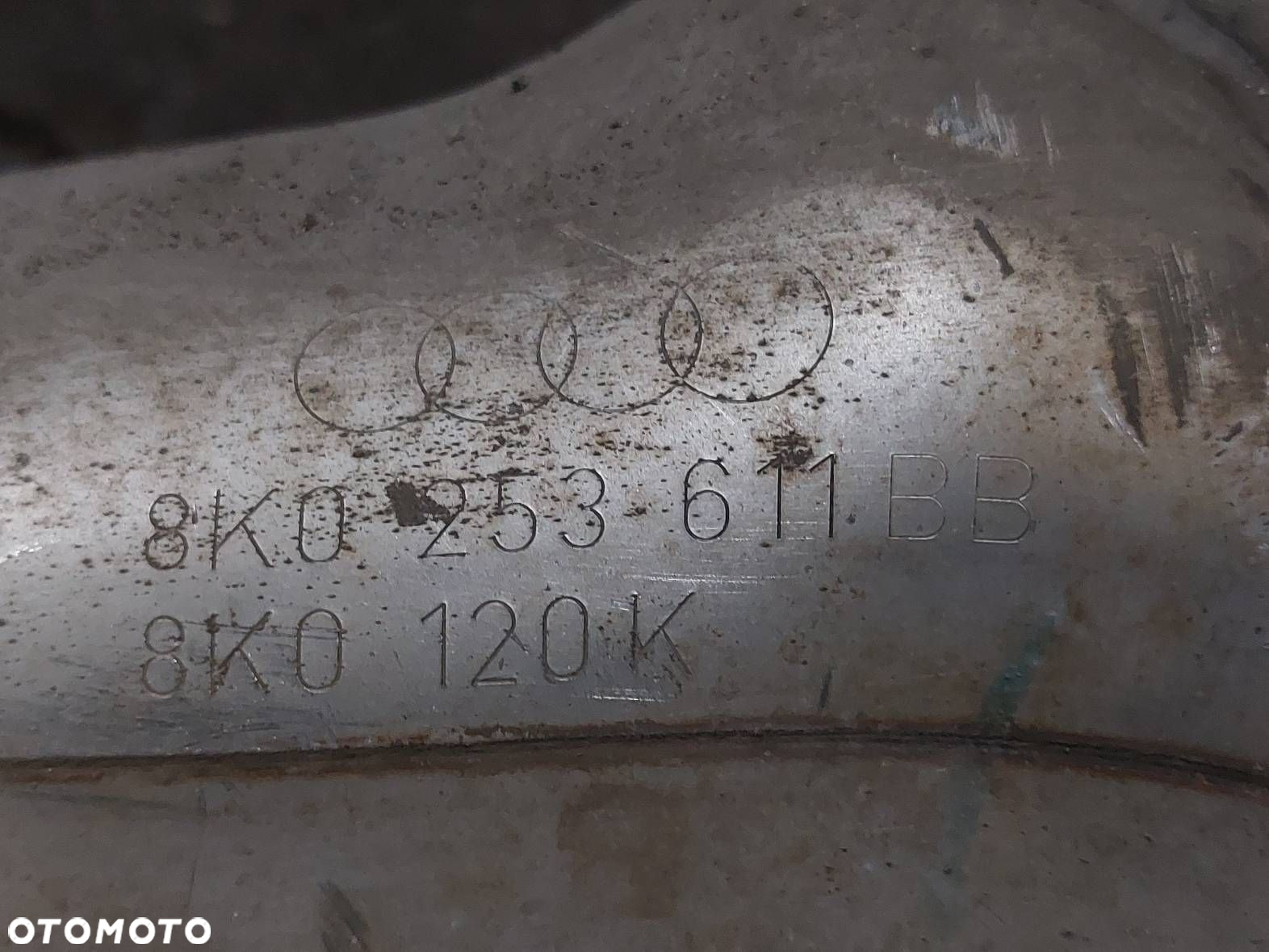 TŁUMIK WYDECH ŚRODKOWY + KOŃCOWY AUDI A5 8T 1.8 TFSI 8K0253211AC - 9