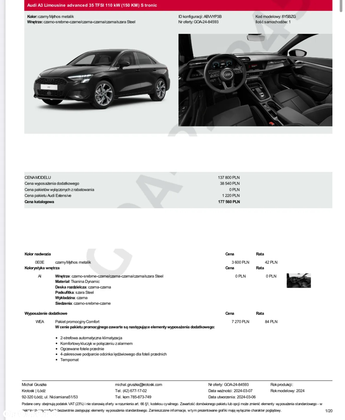 Audi A3 35 TFSI mHEV Advanced S tronic - 20