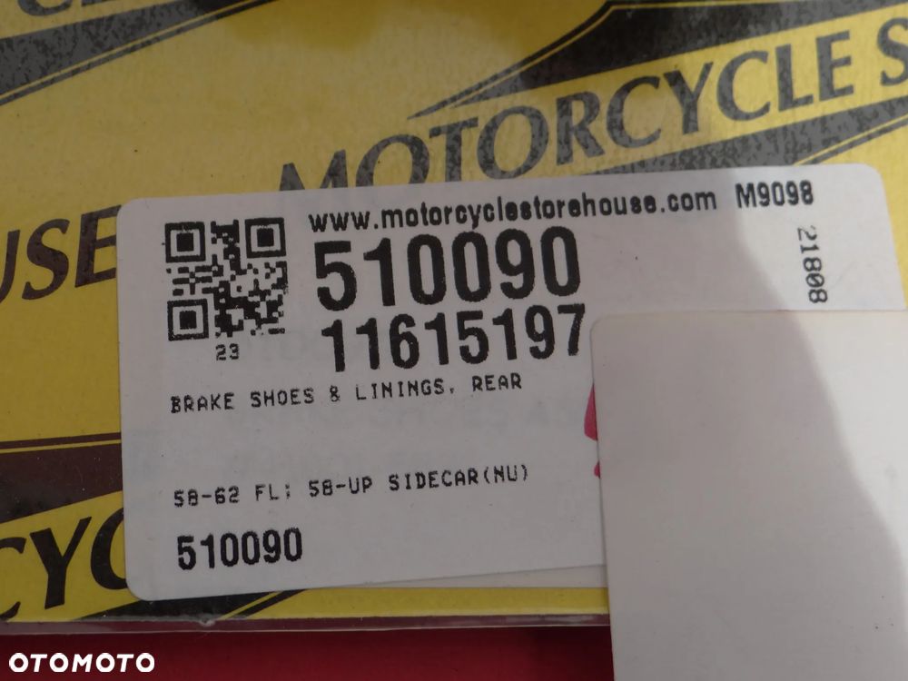 HARLEY DAVIDSON PANHEAD SZCZĘKI HAMULCOWE TYŁ 58-62 r. 510090 - 2