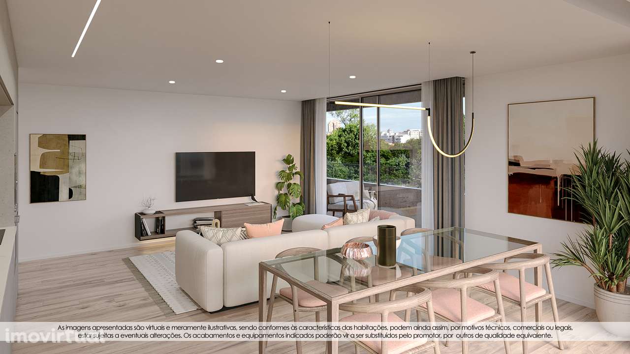 T2 Novo c/ Lugar de Garagem em Mafamude (El Corte Inglés) - Grande imagem: 2/31