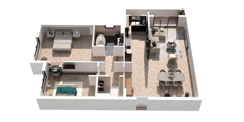 Apartament nou cu 3 camere in Tractorul — fotografia 1