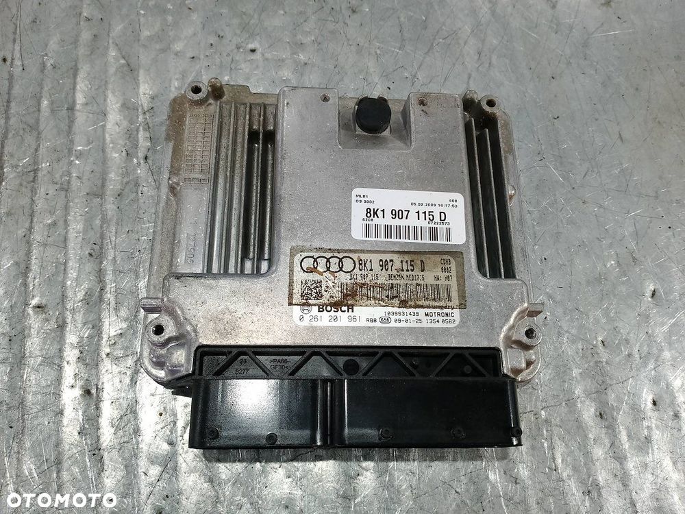 KOMPUTER, STEROWNIK AUDI A4 B8 8K1907115D  0261201961 1.8 TFSI - 1