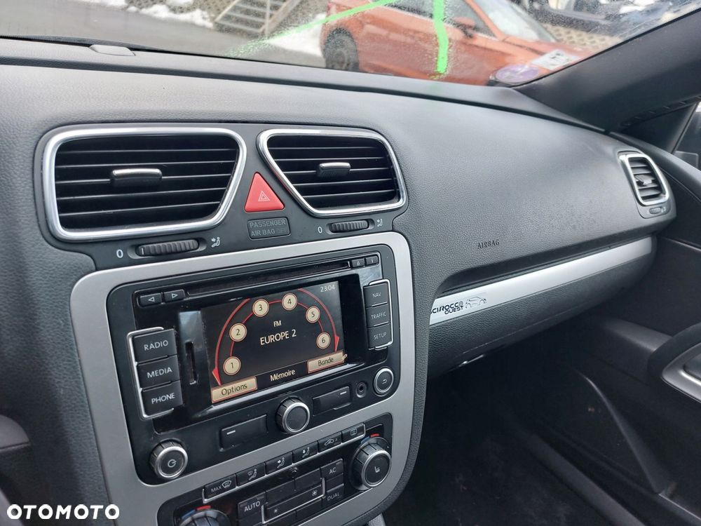 vw scirocco 1k8 08r> deska konsola poduszki airbag pasy europa oryginał - 8