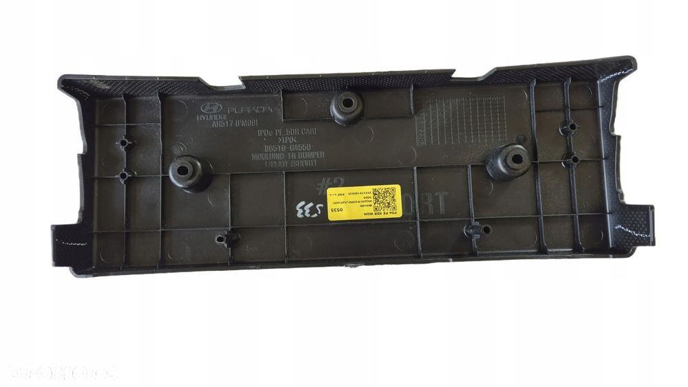 Ramka Mocowanie Podstawka Tablicy REJ. Hyundai i30 III OE 86519-G4550 SHORT - 7