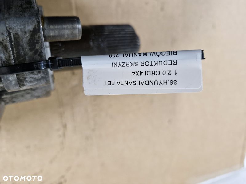 HYUNDAI SANTA FE I 1 2.0 CRDI 4X4 REDUKTOR SKRZYNI BIEGÓW MANUAL - 9