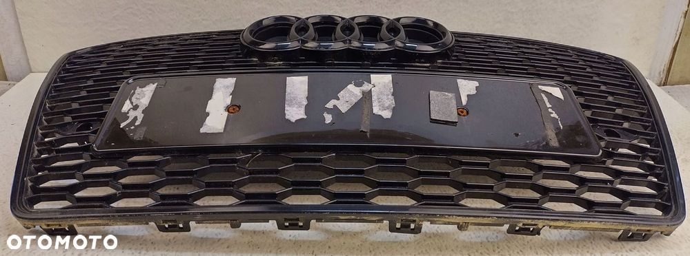 AUDI A7 C7 10-14 S-LINE GRILL ATRAPA ZDERZAKA CZARNY POŁYSK WZÓR RS7 - 2