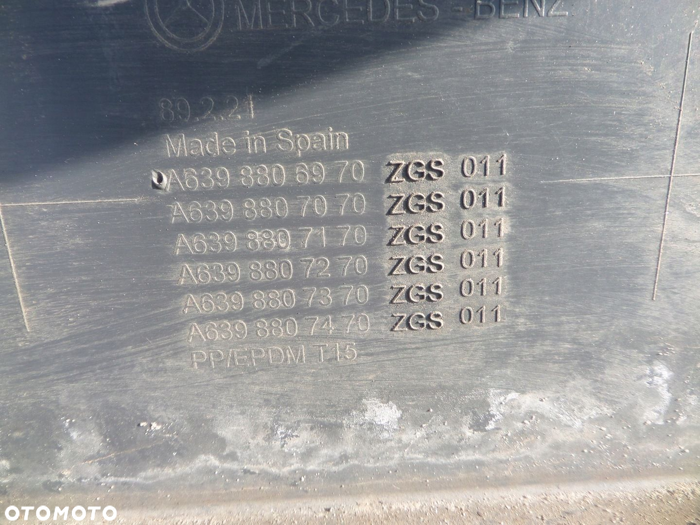 MERCEDES VITO W639 LIFT ZDERZAK PRZÓD PRZEDNI 4XPDC A6398806970 ORYGINAŁ - 10