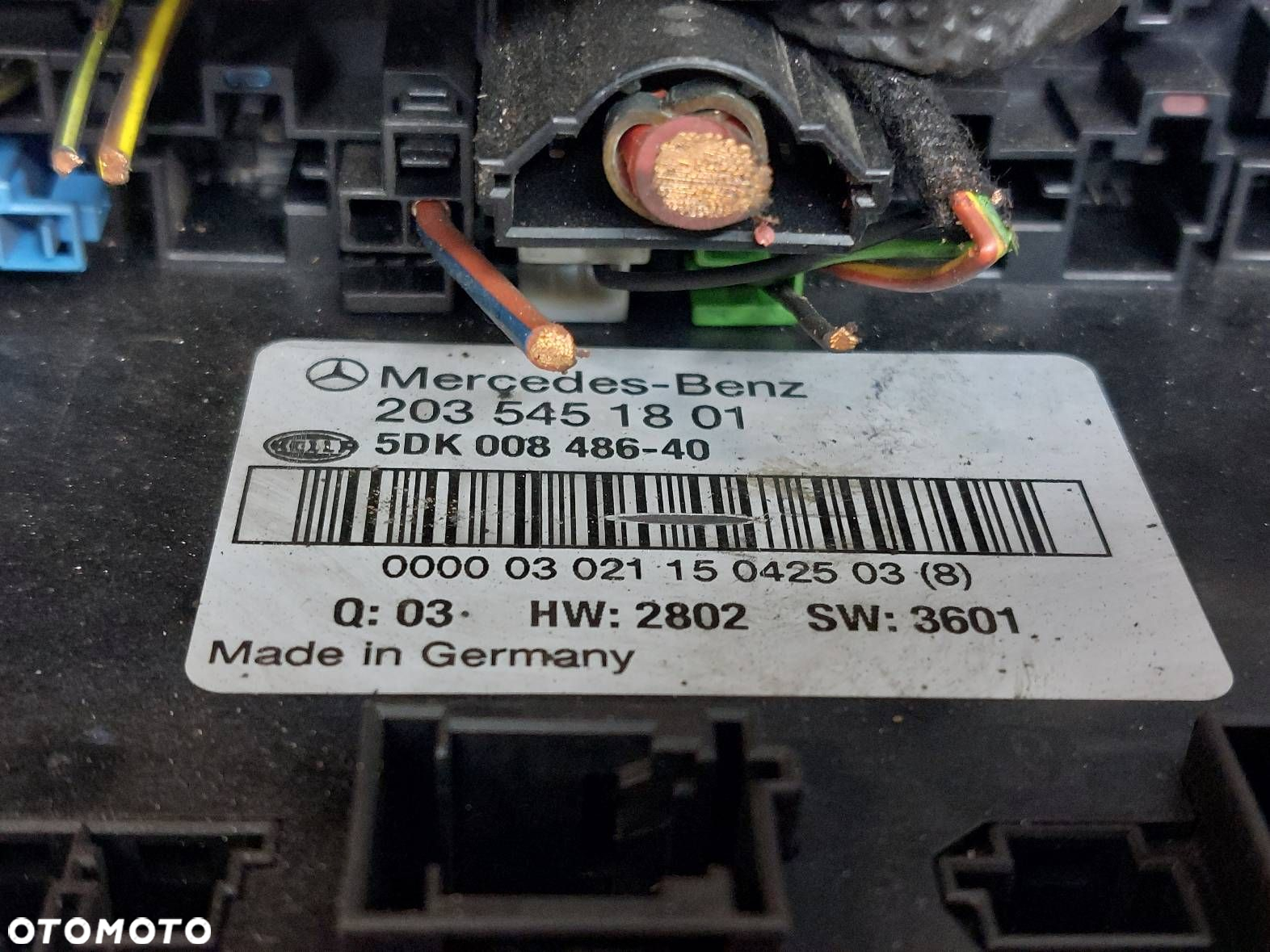 MODUŁ KOMFORTU SKRZYNKA BEZPIECZNIKÓW MERCEDES W203 C KLASA 2035451801 - 3