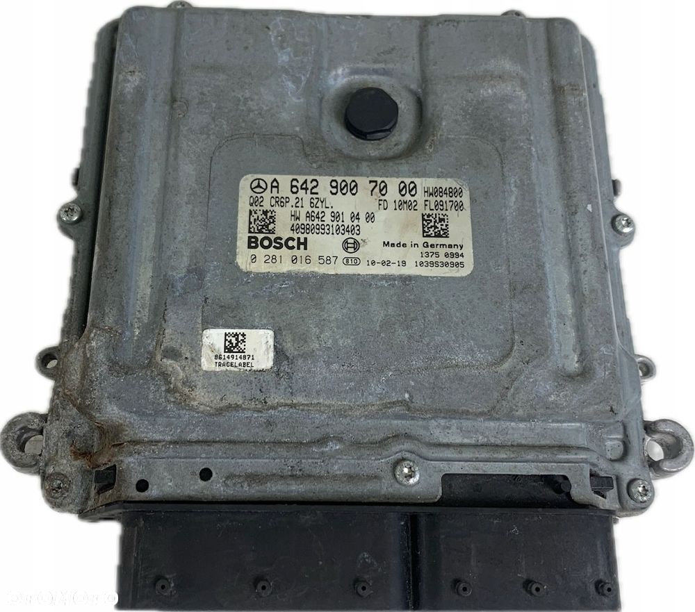 KOMPUTER SILNIKA ECU MERCEDES W212 3.0 CDI 642 0281016587 A6429007000 - 1